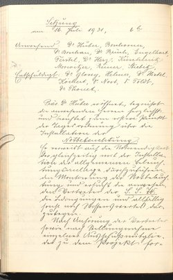 Protokolle der Ausschusssitzungen des Vereines des Deutschen Volkstheaters in Wien
