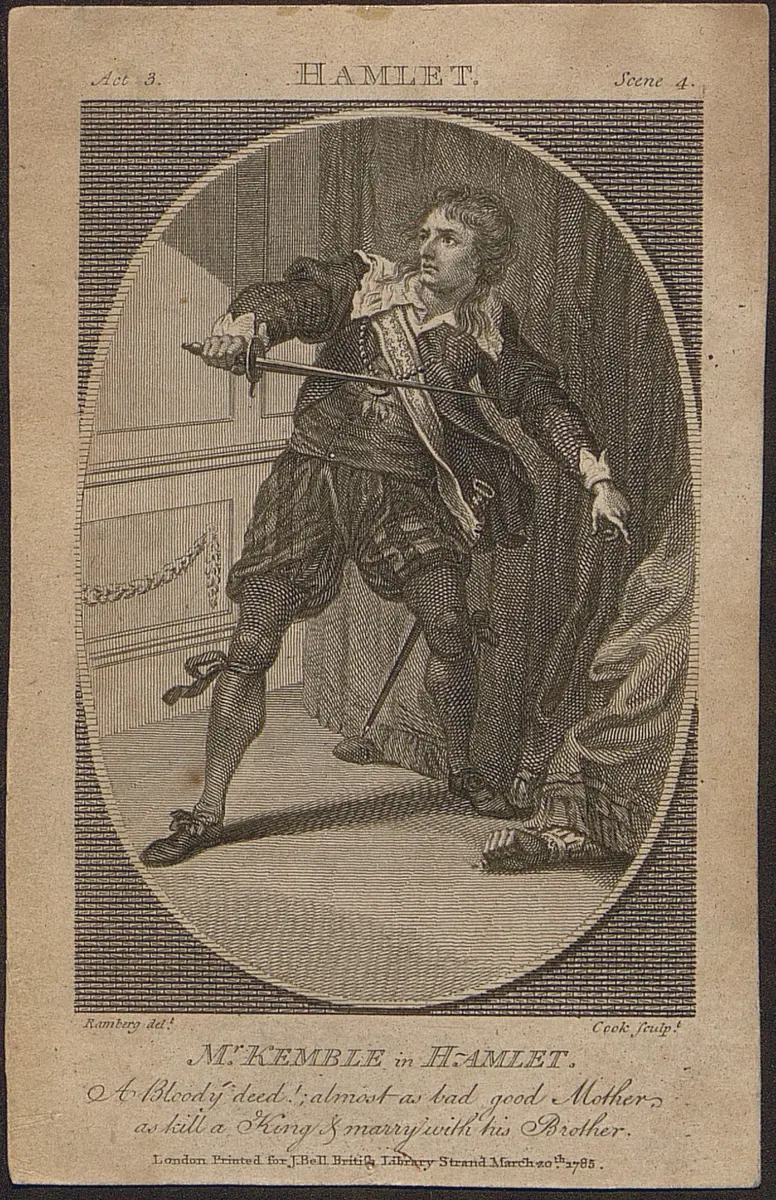 John Philipp Kemble, Verweis auf Stücktitel: Hamlet