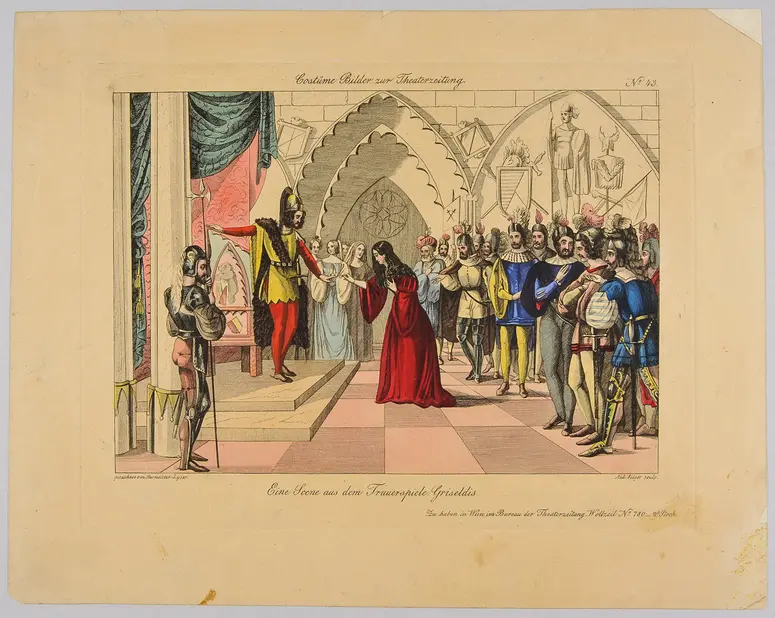 Griseldis, Titel der Serie: Costume-Bild, Name der Zeitschrift: Wiener Theaterzeitung