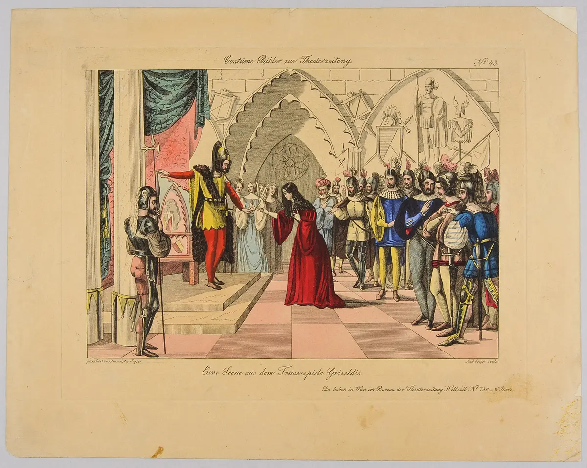 Griseldis, Titel der Serie: Costume-Bild, Name der Zeitschrift: Wiener Theaterzeitung