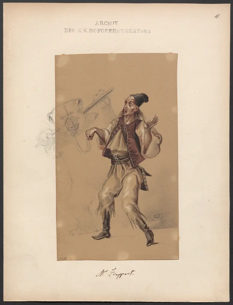Juliska, Titel der Serie: Figurinen des k.k. Hofoperntheaters