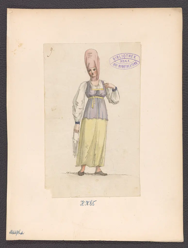 Marpha, Titel der Serie: Figurinen des k.k. Hof-Burgtheaters