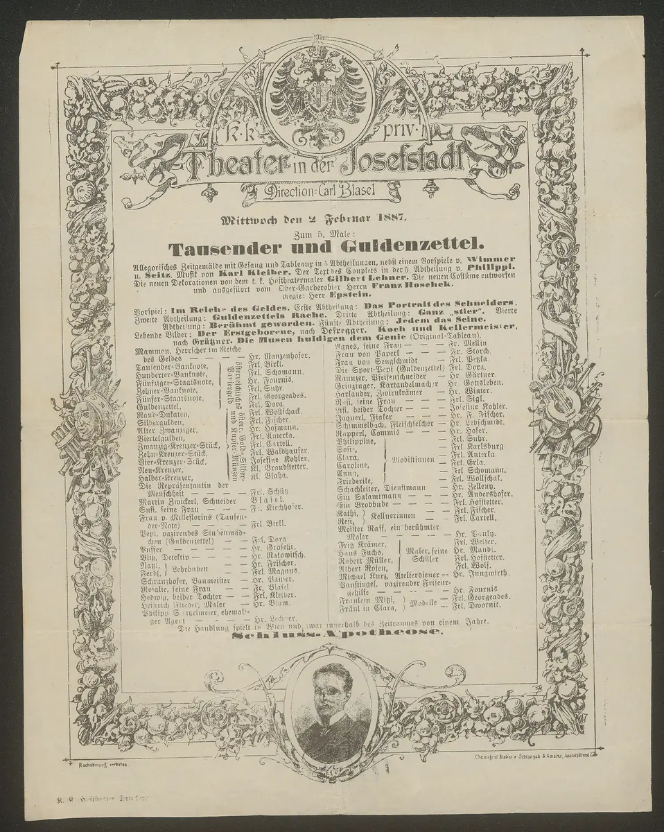 Tausender und Guldenzettel, Tausend und eins (früherer Titel)