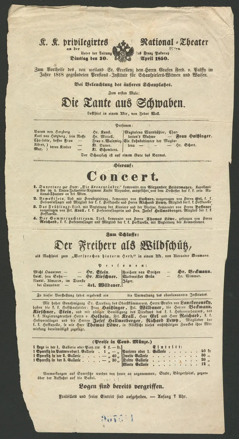 Die Tante aus Schwaben, Der Freiherr als Wildschütz