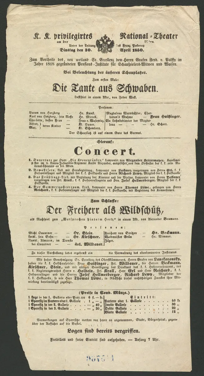 Die Tante aus Schwaben, Der Freiherr als Wildschütz