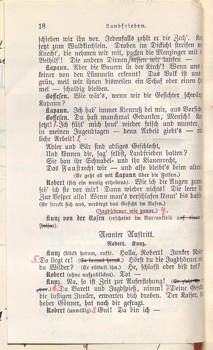 Landfrieden. Deutsche Komödie in drei Aufzügen