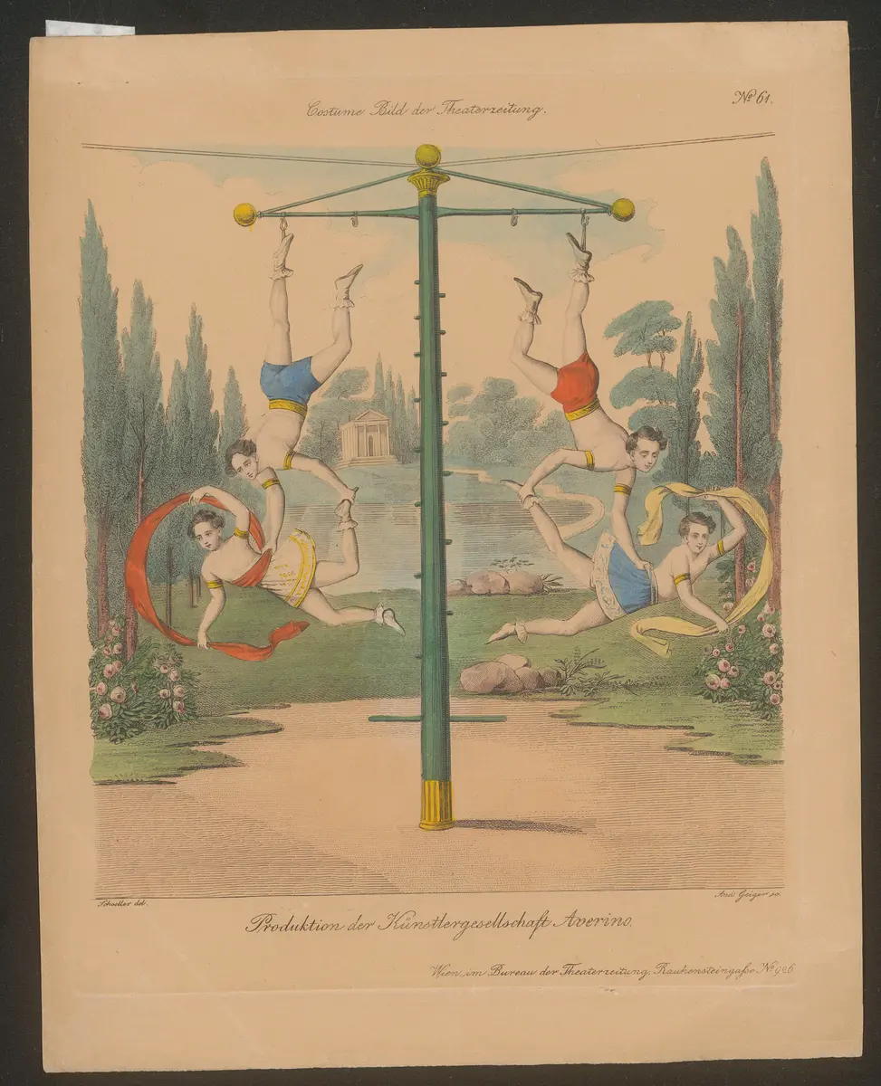 Produktion der Künstlergemeinschaft Averino, Titel der Serie: Costume-Bild, Name der Zeitschrift: Wiener Theaterzeitung