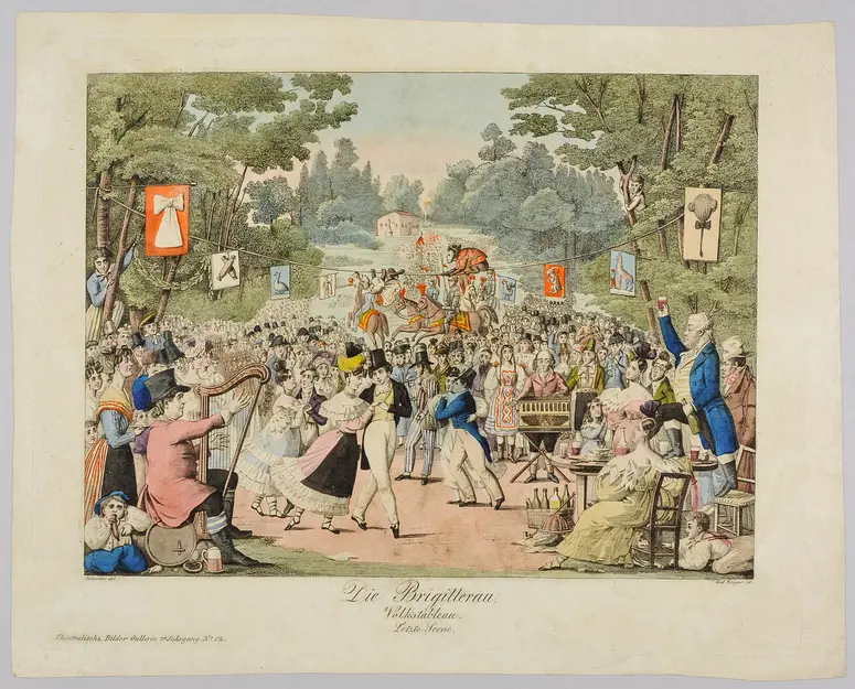 Die Brigitterau, Weiterer Titel: Die Brigittenau, Titel der Serie: Theatralische Bilder-Gallerie, Name der Zeitschrift: Wiener Theaterzeitung