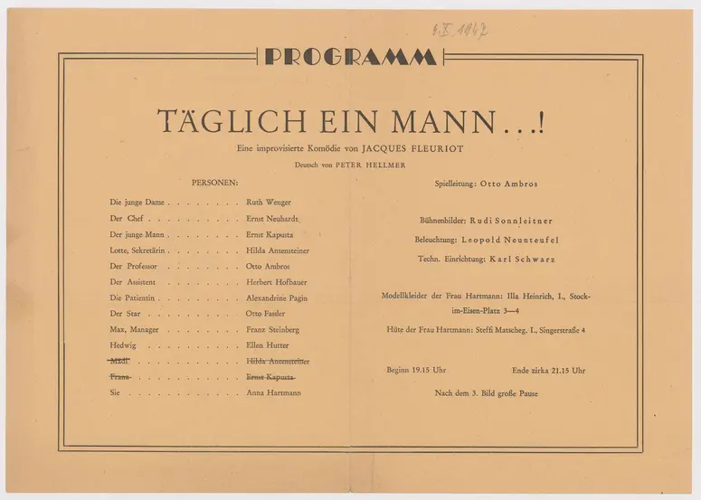 Täglich ein Mann