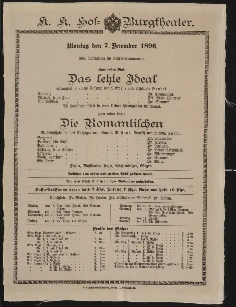 Das letzte Ideal, Die Romantischen
