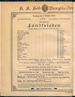 Landfrieden. Deutsche Komödie in drei Aufzügen