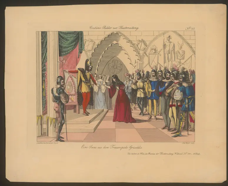 Griseldis, Titel der Serie: Costume-Bild, Name der Zeitschrift: Wiener Theaterzeitung