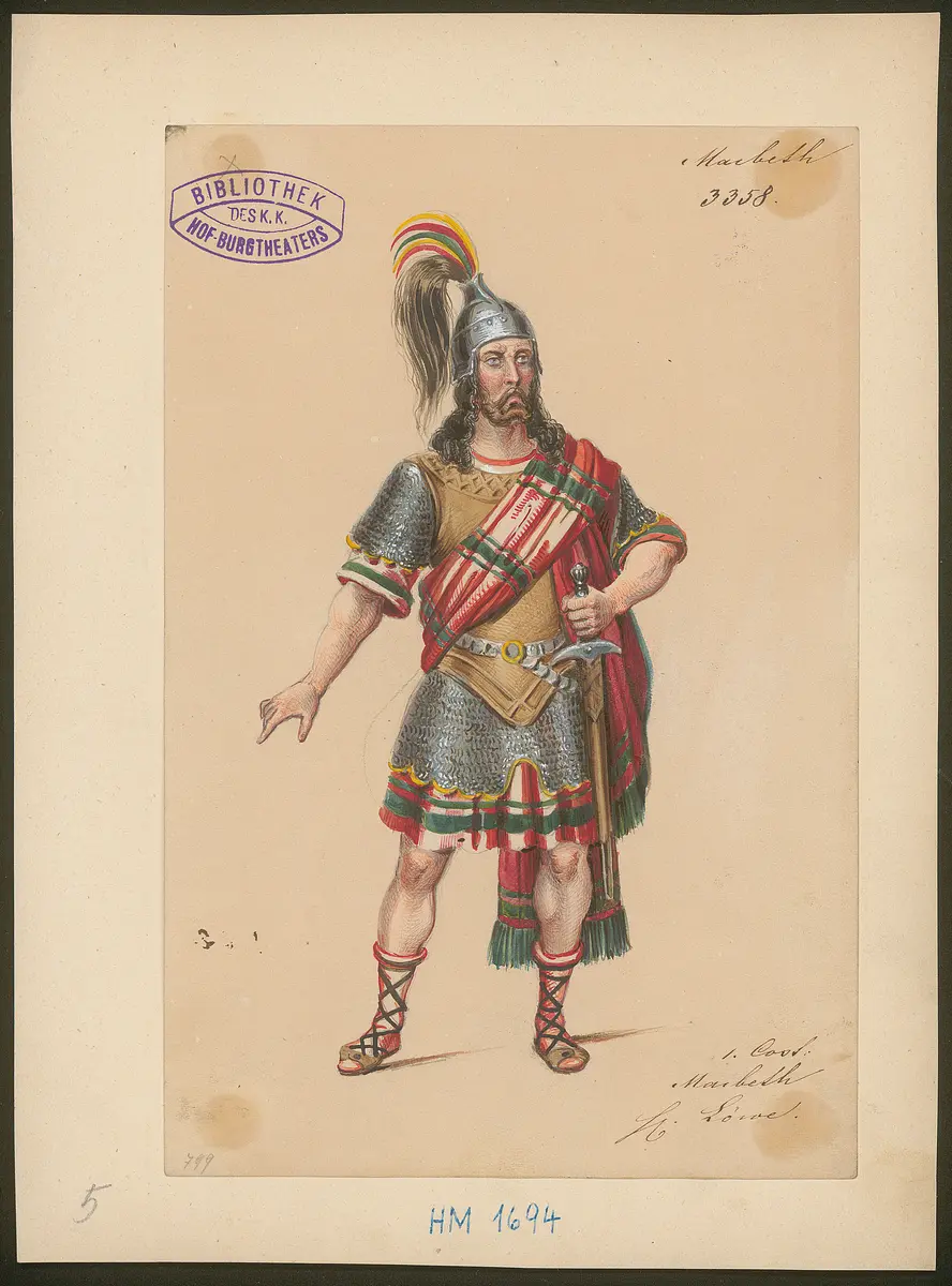 Macbeth, Titel der Serie: Figurinen des k.k. Hof-Burgtheaters