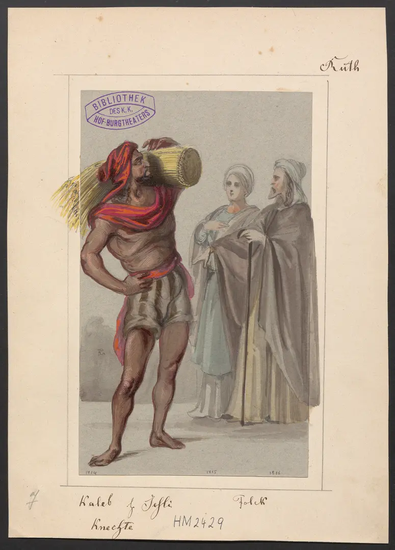 Ruth, Titel der Serie: Figurinen des k.k. Hof-Burgtheaters