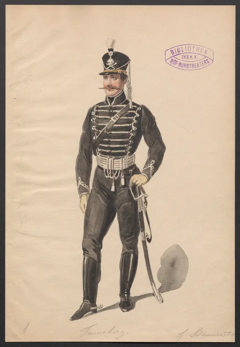 Das Forsthaus, Titel der Serie: Figurinen des k.k. Hof-Burgtheaters