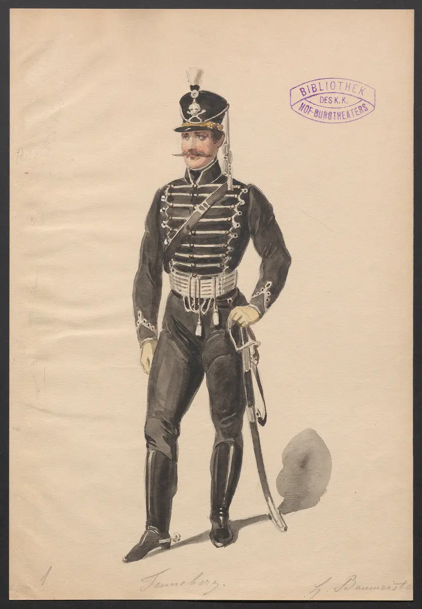 Das Forsthaus, Titel der Serie: Figurinen des k.k. Hof-Burgtheaters