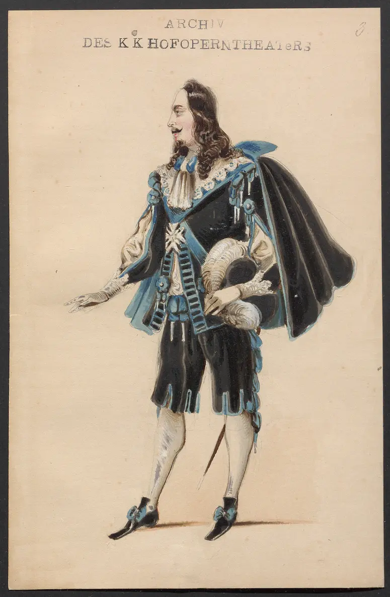 Maria von Rohan, Originaltitel: Maria di Rohan, Titel der Serie: Figurinen des k.k. Hofoperntheaters