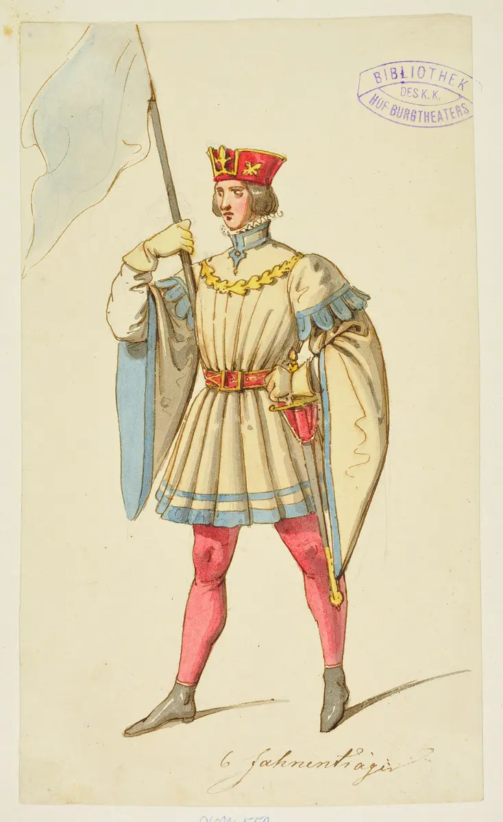 Die Jungfrau von Orleans, Titel der Serie: Figurinen des k.k. Hof-Burgtheaters