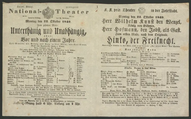 Unterthänig und Unabhängig, oder Vor und nach einem Jahre, Hinko, der Freiknecht