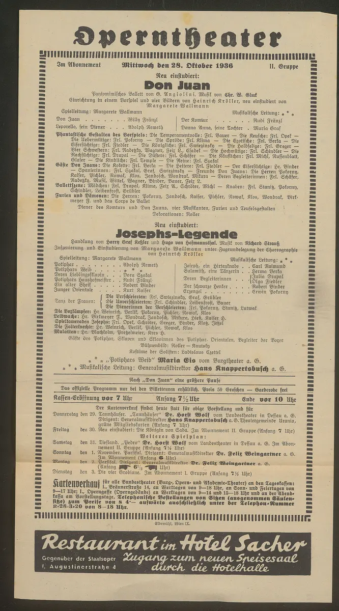 Don Juan, Josephs-Legende