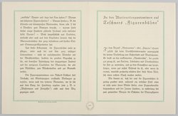 Richard Teschners Figurentheater, Titel in Vorlageform: Einladung zu einer von Richard Teschner veranstalteten Theater-Vorstellung seiner Figurenbühne, Titel der Ausstellung: Ausstellung österreichischer Kunstgewerbe verbunden mit einer Sonderausstellung Richard Teschner, Verweis auf Stücktitel: Kosumos Opfertod, Verweis auf Stücktitel: Prinzessin und Wassermann, Verweis auf Stücktitel: Nawang Wulan, Verweis auf Stücktitel: Nachtstück, Verweis auf Stücktitel: Die Tänzerin / Die grüne Tänzerin