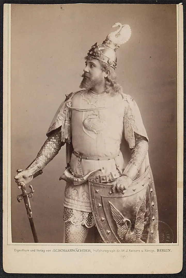Franz Naval, Verweis auf Stücktitel: Lohengrin