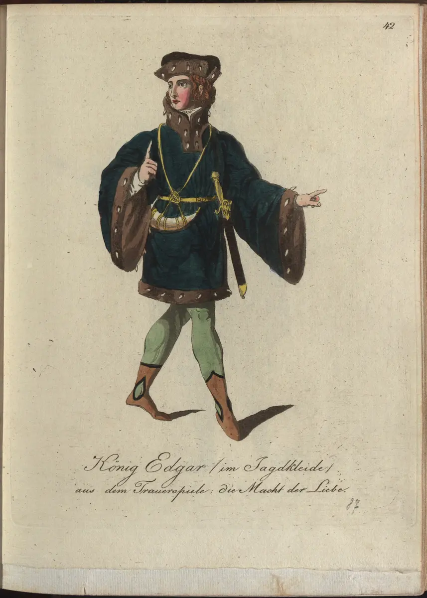 Die Macht der Liebe, Titel der Serie: Auswahl schöner Costumes für Theater- und Ball-Anzüge
