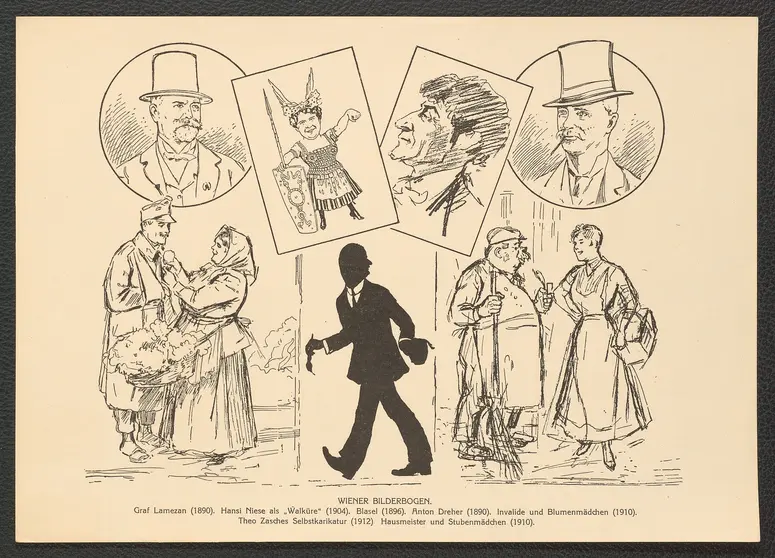 Wiener Bilderbogen. (Graf Lamezan, 1890, Hansi Niese als