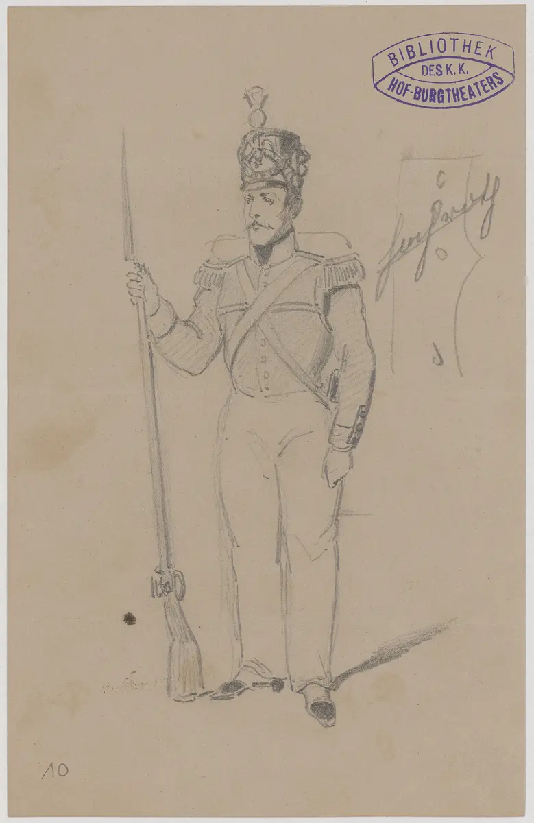 Andreas Hofer, der Sandwirt von Passeyer, Originaltitel: Das Trauerspiel in Tyrol, Titel der Serie: Figurinen des k.k. Hof-Burgtheaters