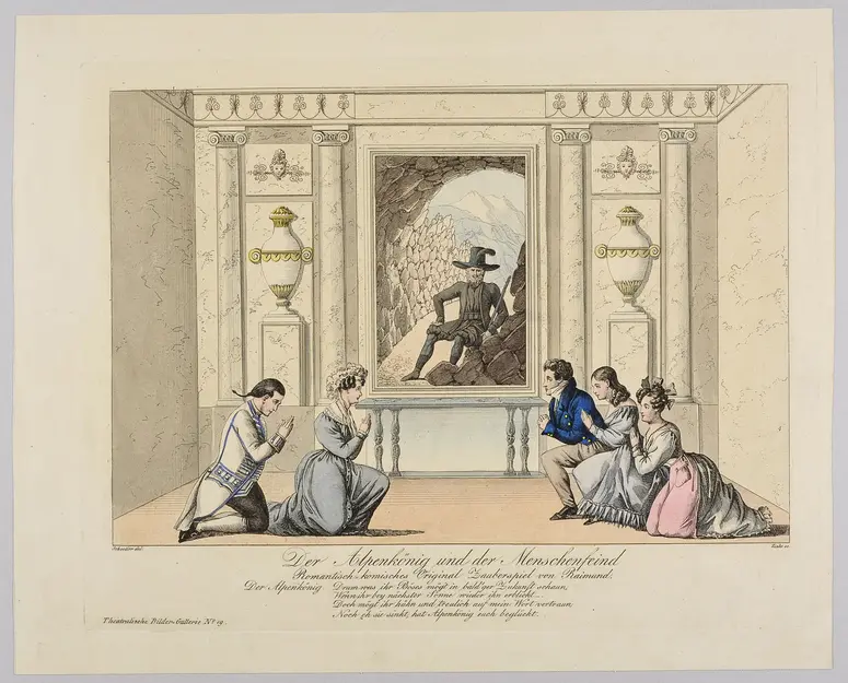Der Alpenkönig und der Menschenfeind, Titel der Serie: Theatralische Bilder-Gallerie, Name der Zeitschrift: Wiener Theaterzeitung