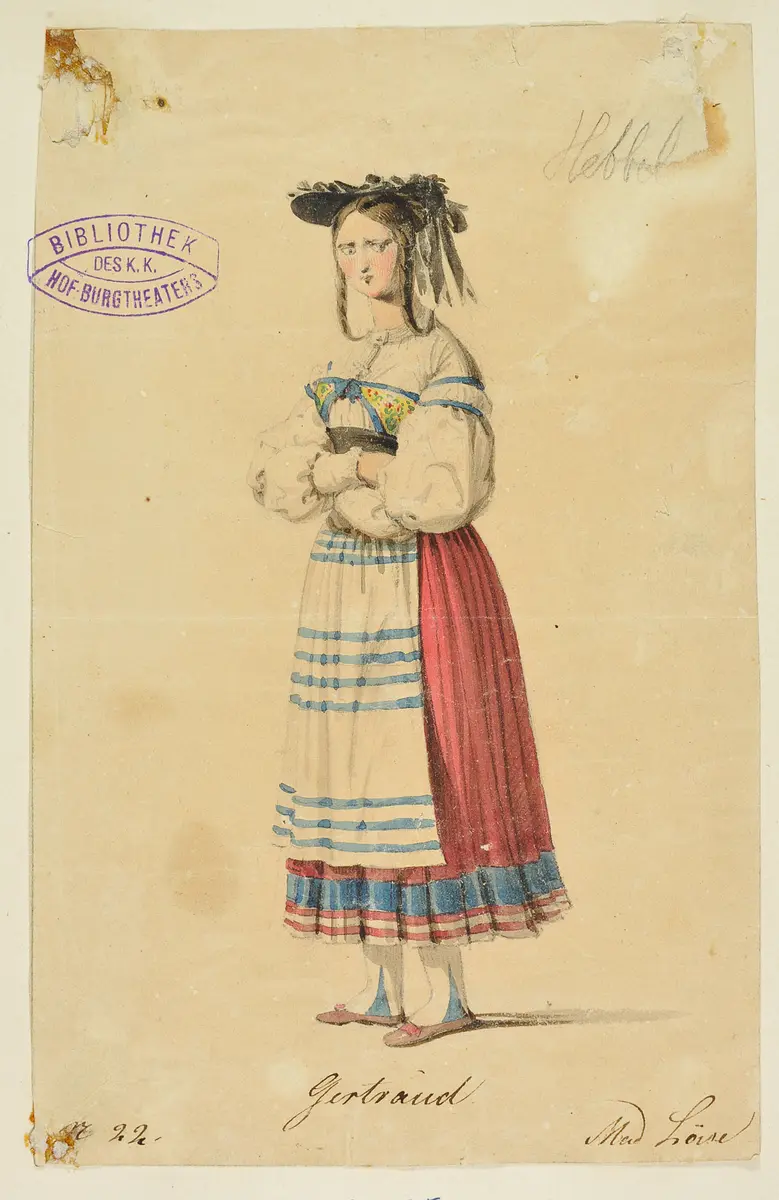 Wilhelm Tell, Titel der Serie: Figurinen des k.k. Hof-Burgtheaters