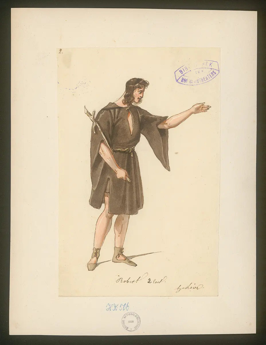 Robert der Teufel, Titel der Serie: Figurinen des k.k. Hof-Burgtheaters