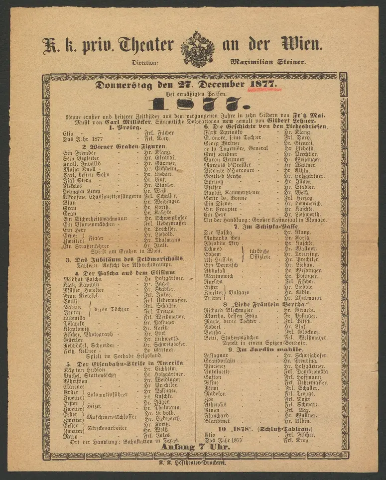 1877, Achtzehnhundertsiebenundsiebzig
