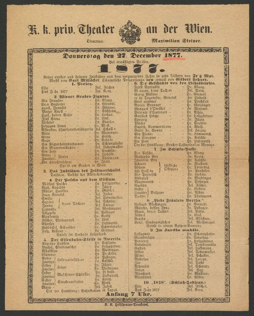 1877, Achtzehnhundertsiebenundsiebzig