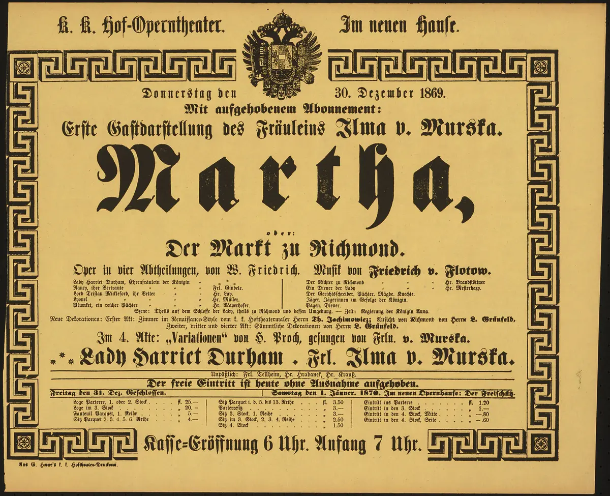 Martha oder Der Markt von Richmond