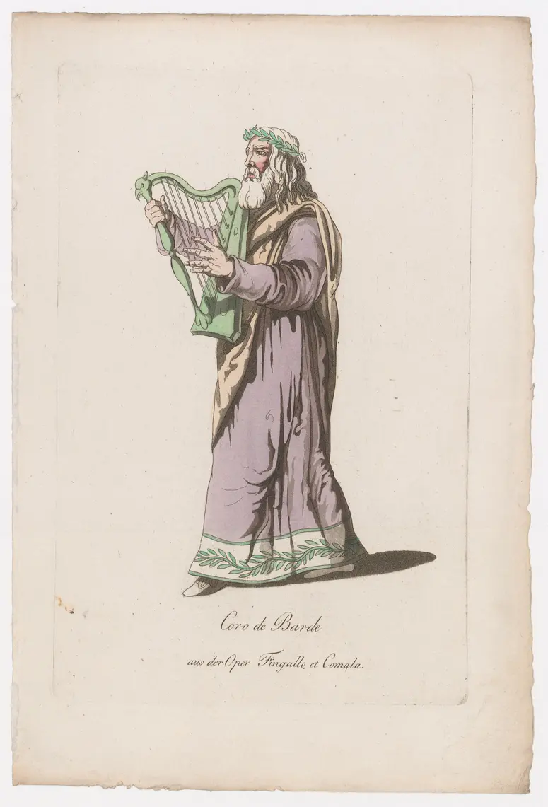 Fingallo e Comala, Titel in Vorlageform: Fingallo et Comala