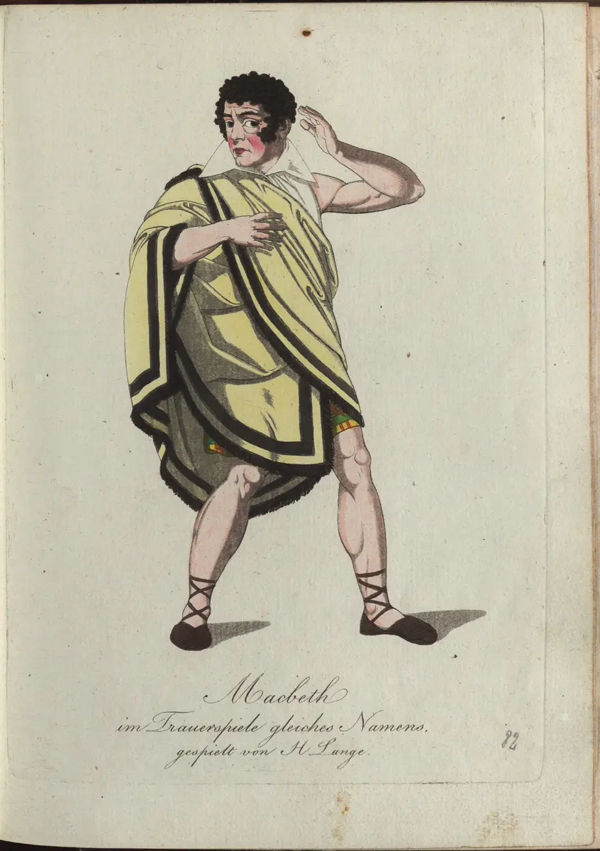 Macbeth, Titel der Serie: Auswahl schöner Costumes für Theater- und Ball-Anzüge