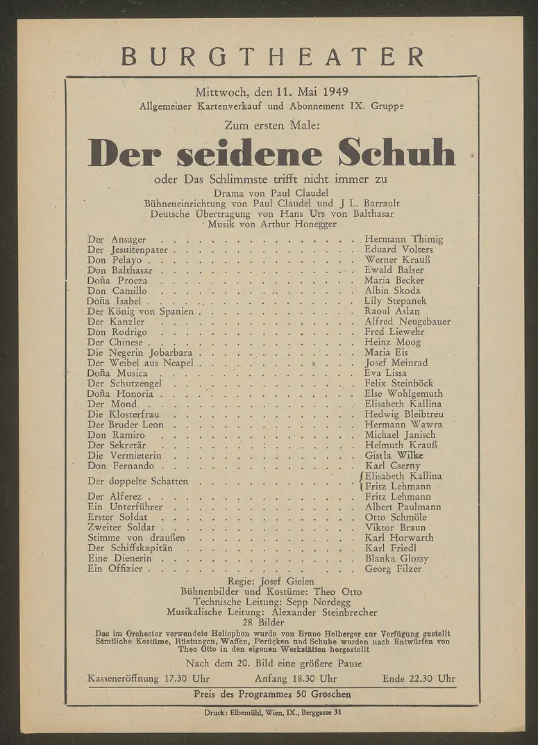 Der seidene Schuh