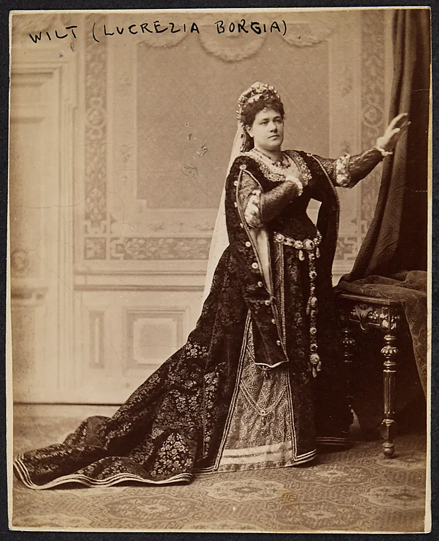 Marie Wilt, Verweis auf Stücktitel: Lucrezia Borgia