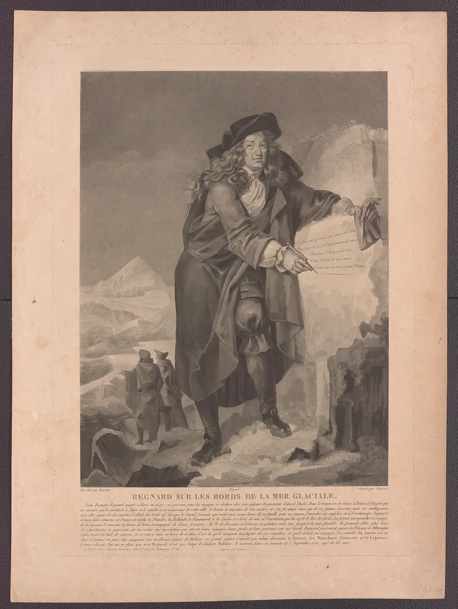 Jean François Regnard, Titel in Vorlageform: Regnard sur les boreds de la mer glaciale