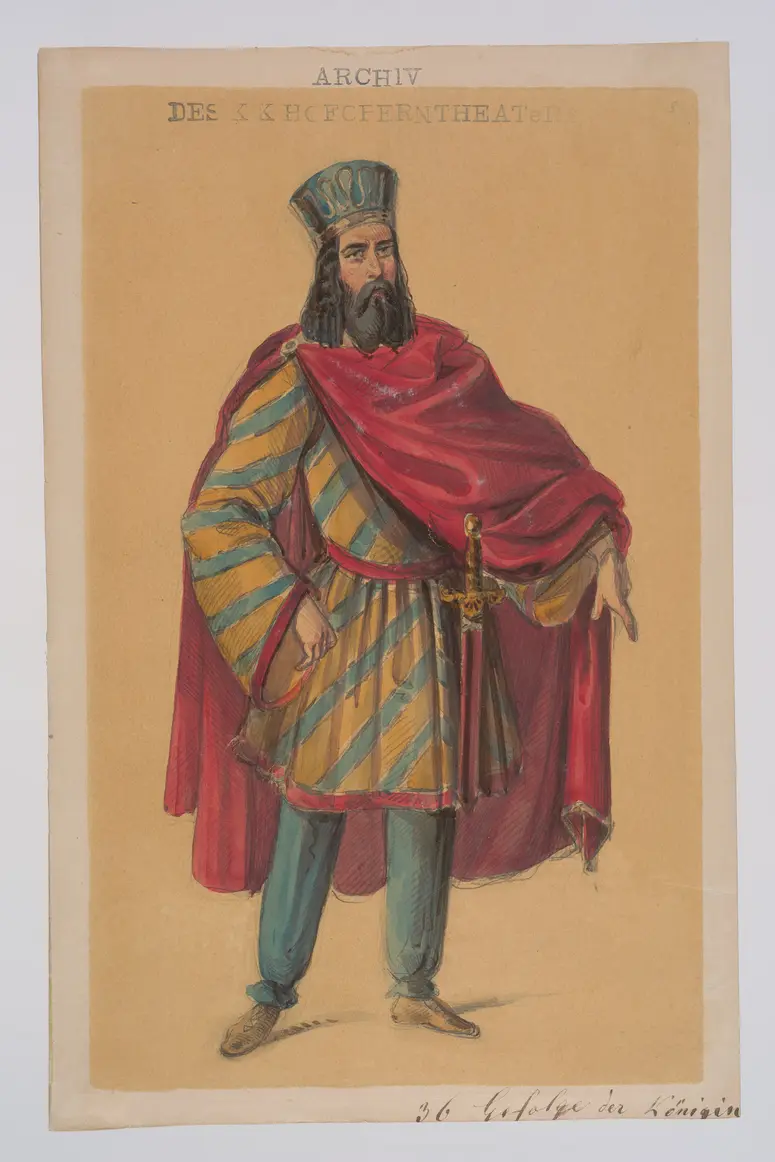 Semiramis, Originaltitel: Semiramide, Titel der Serie: Figurinen des k.k. Hofoperntheaters