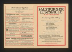 Salzburger Festspiele 1928, Verweis auf Stücktitel: Fidelio, Verweis auf Stücktitel: Die Zauberflöte, Verweis auf Stücktitel: Cosi fan tutte, Verweis auf Stücktitel: Die Räuber, Verweis auf Stücktitel: Iphigenie auf Tauris, Verweis auf Stücktitel: Jedermann, Verweis auf Stücktitel: Das Perchtenspiel