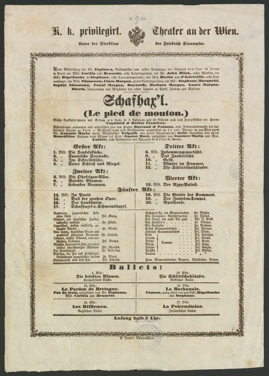 Schafhax'l, Originaltitel: Le pied de mouton