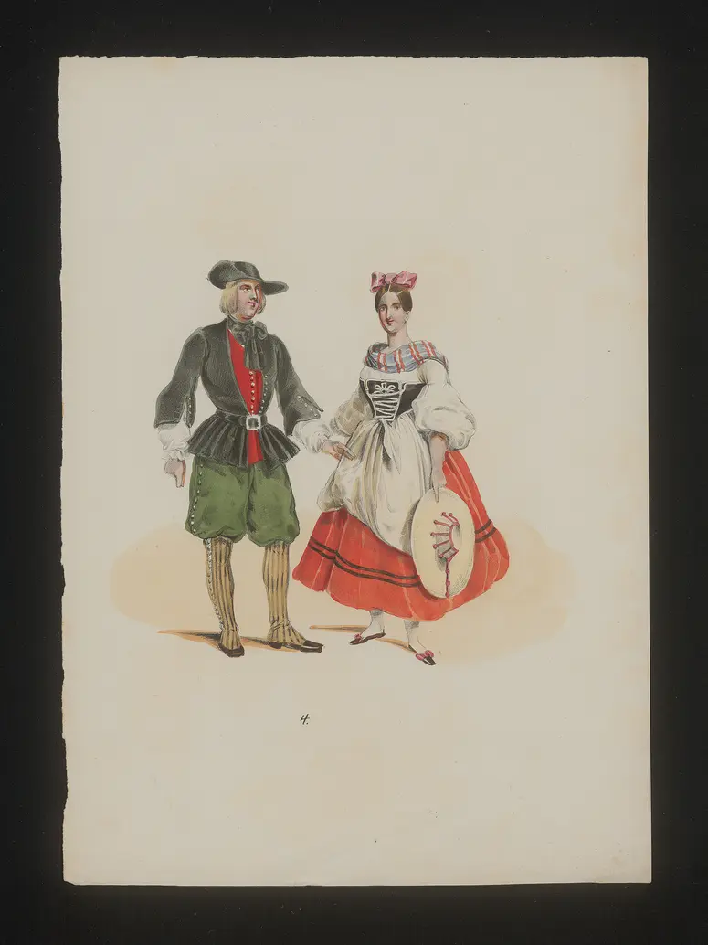 Ein deutscher Krieger, Titel der Serie: Neue Costume-Sammlung verschiedener Zeiten und Nationen