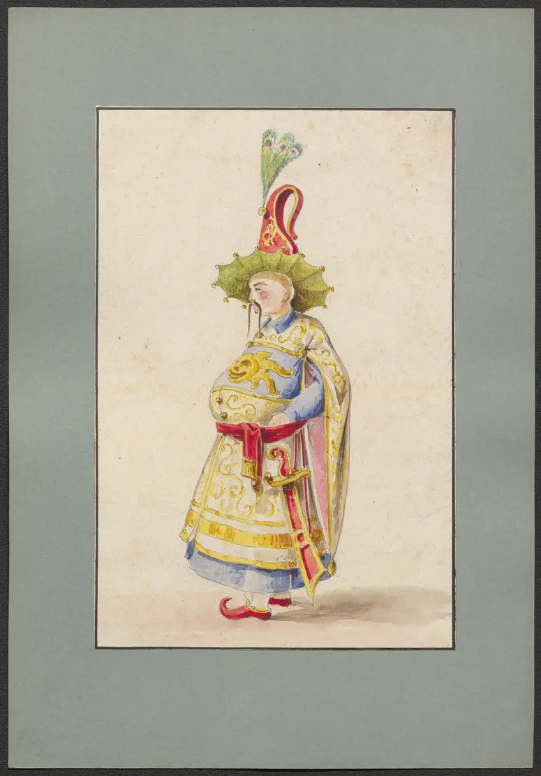 Turandot, Prinzessin von China, Titel der Serie: Figurinen des K. K. Hof-Burgtheaters