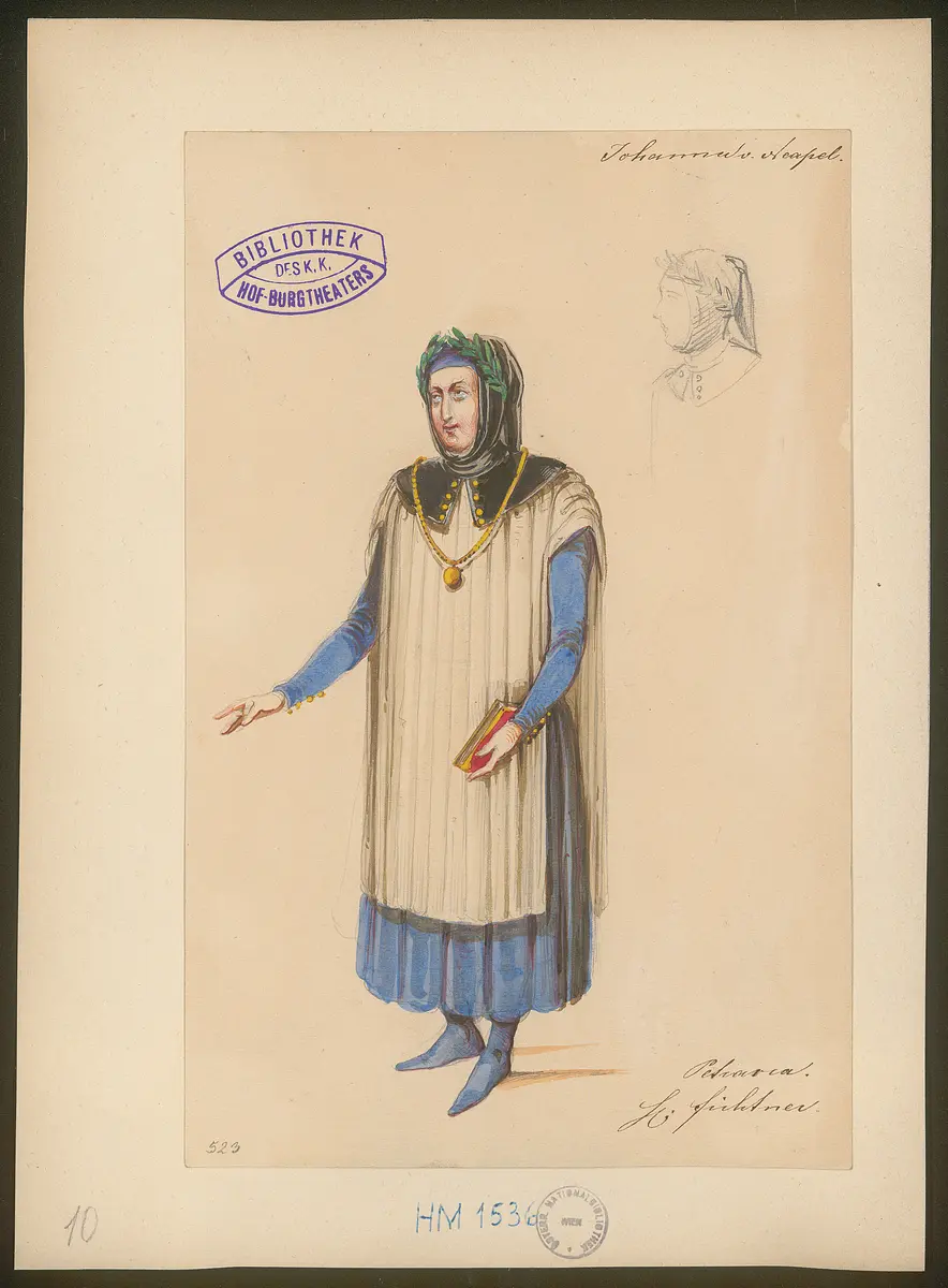 Johanna von Neapel, Titel der Serie: Figurinen des k.k. Hof-Burgtheaters
