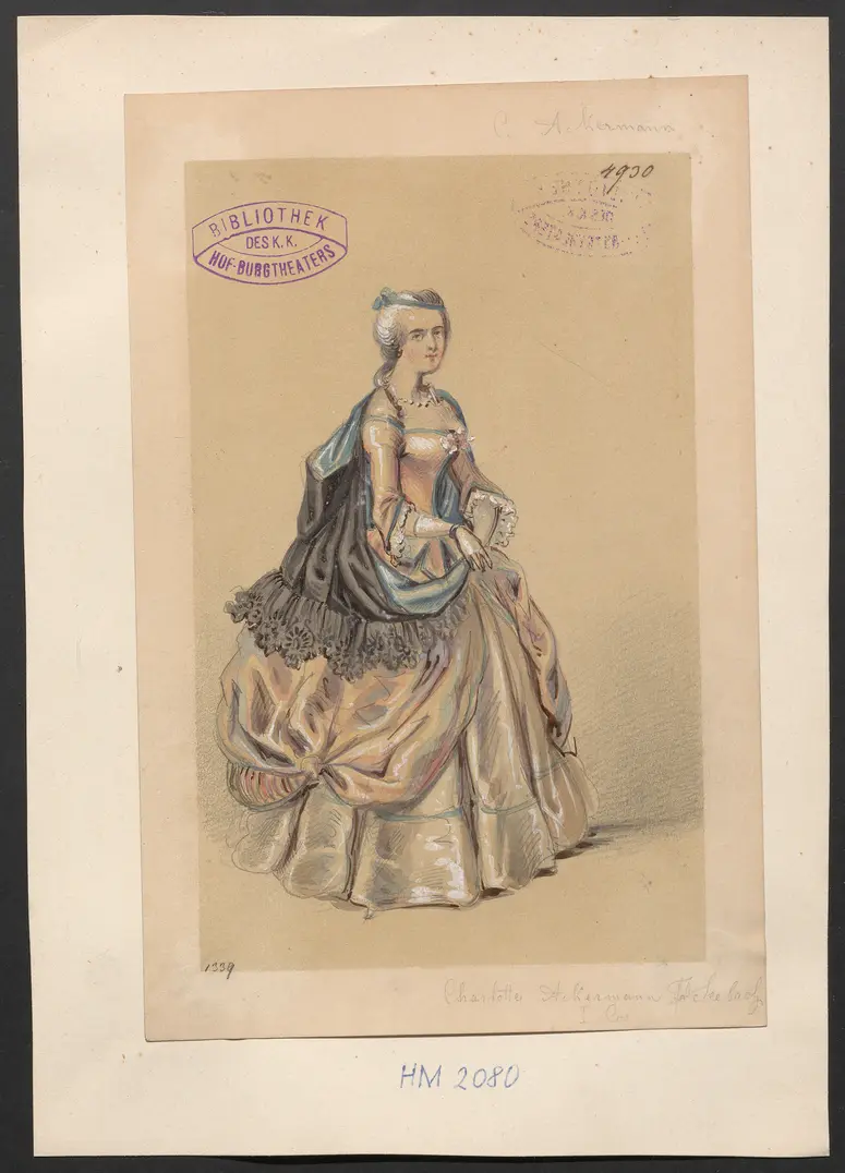 Charlotte Ackermann, Titel der Serie: Figurinen des k.k. Hof-Burgtheaters