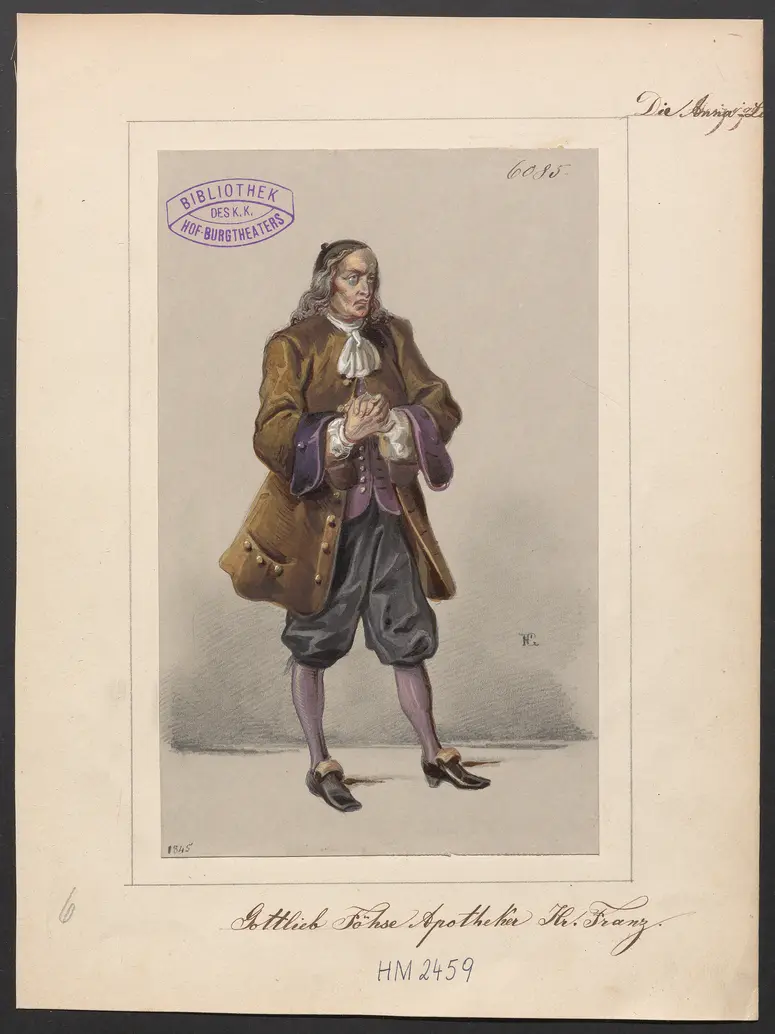 Die Anna-Lise, Titel der Serie: Figurinen des k.k. Hof-Burgtheaters