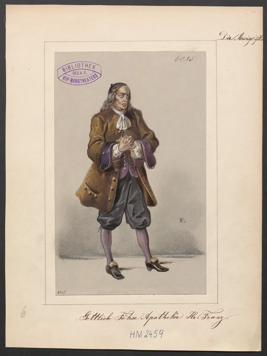 Die Anna-Lise, Titel der Serie: Figurinen des k.k. Hof-Burgtheaters