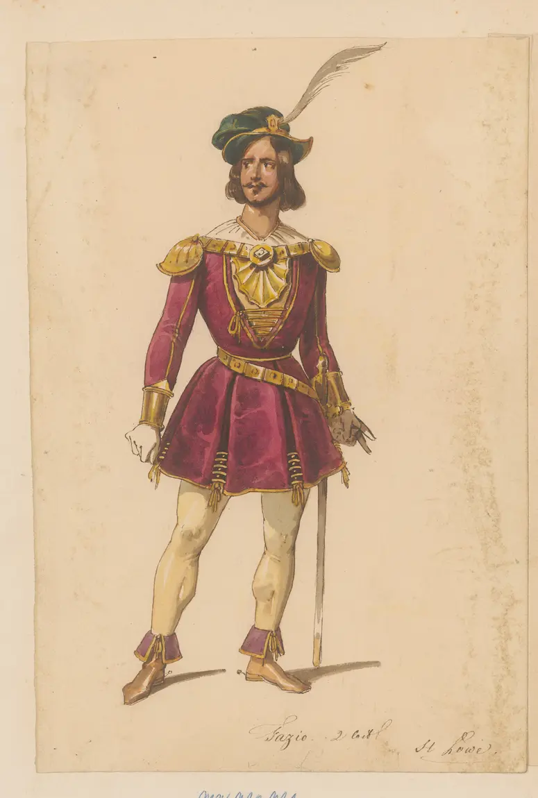 Imelda Lambertazzi, Titel der Serie: Figurinen des k.k. Hof-Burgtheaters